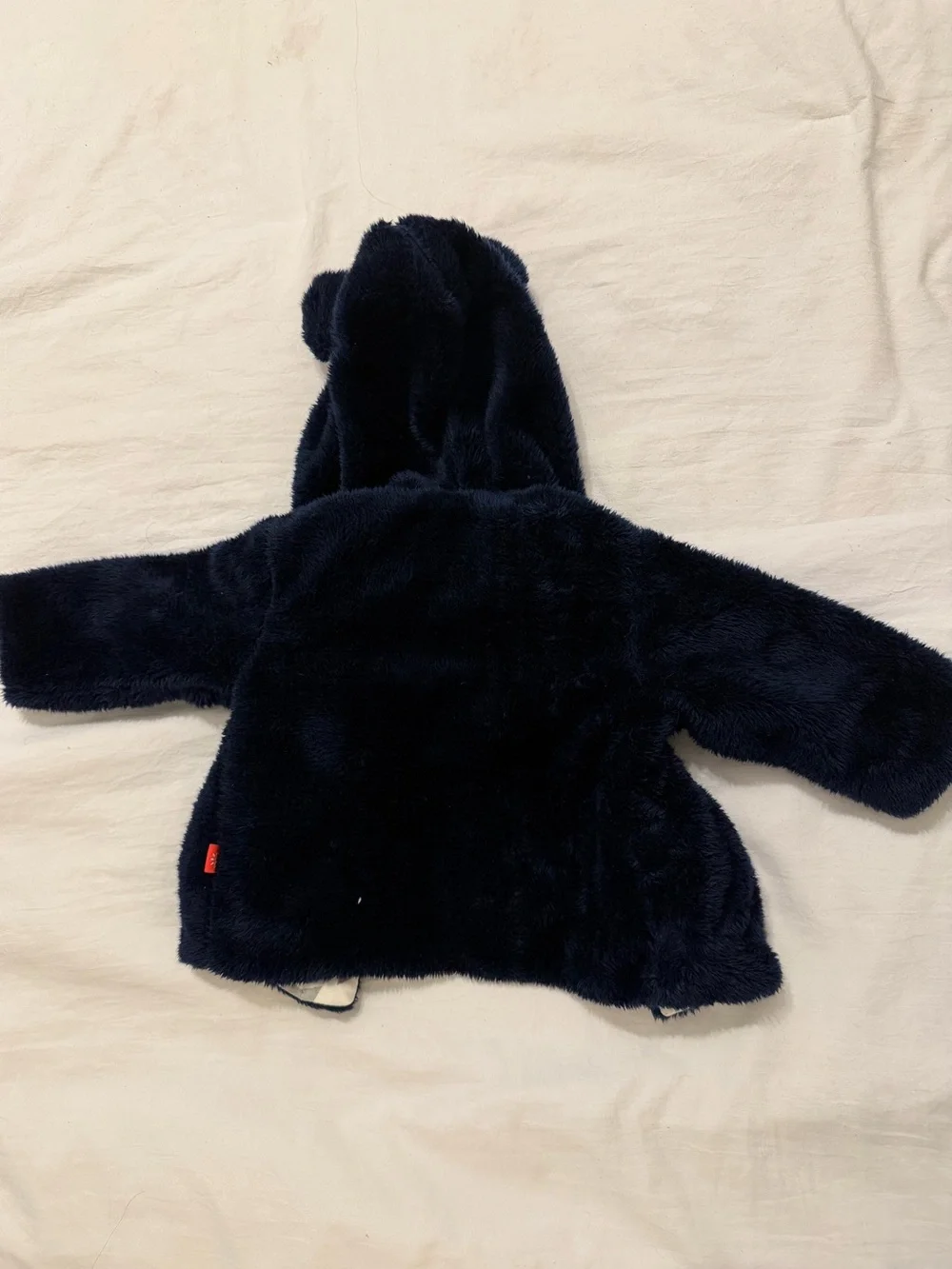 Magnetic Me Navy Blue Baby Jacket with Gray Star Lining